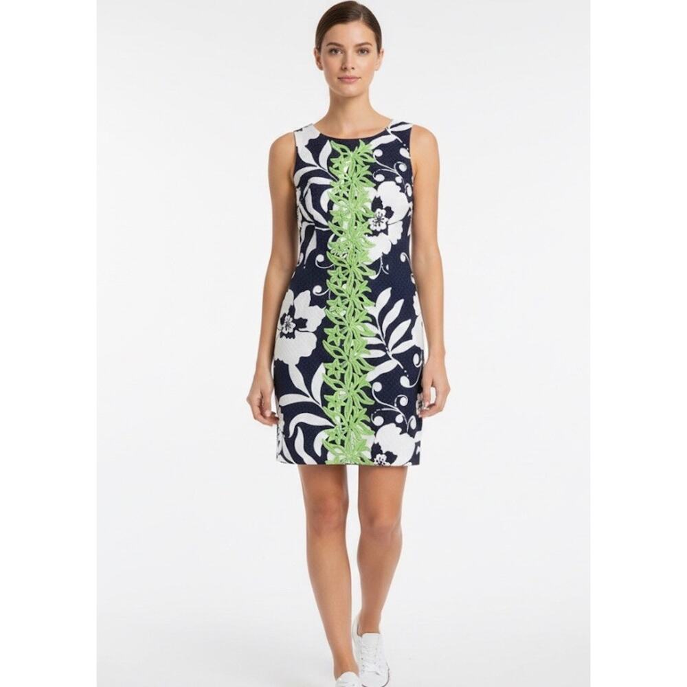 Lilly Pulitzer Dress sz 6‎ Rare Lime Green 3D applique Preppy